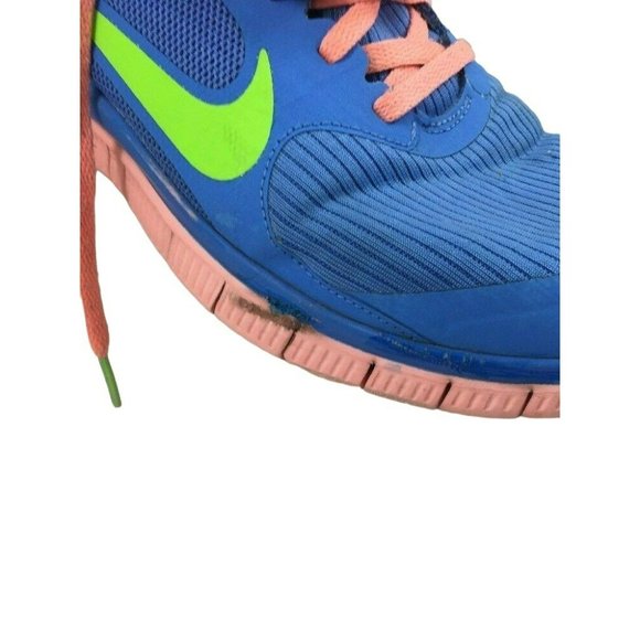 Nike Free 4.0 V3 Womens 11 Blue Lightweight 2013 Running Workout Training Shoes - Picture 7 of 11